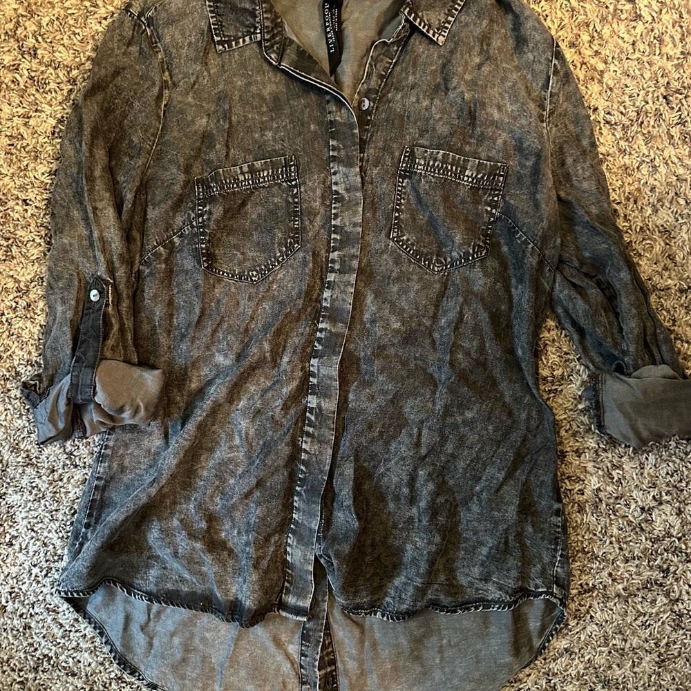 Liverpool Gray Denim Shirt